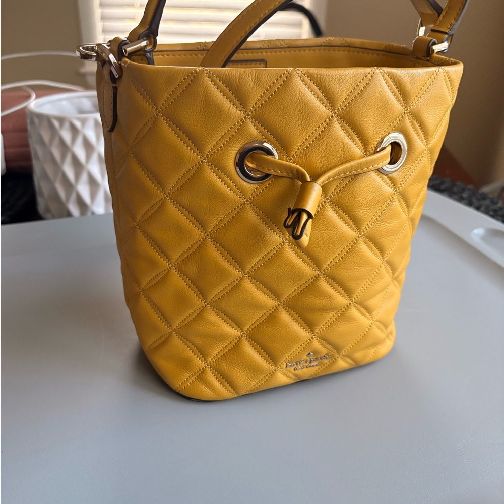 Kate Spade Mustard Quilted Shoulder Bag